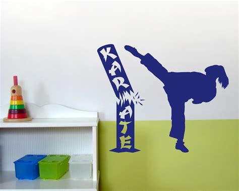 Wandtattoo Karate Karatekämpferin Mit Ebay