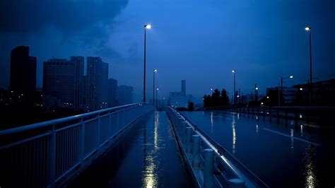 Sidewalk Bridge With Lights Hd Dark Aesthetic Wallpapers Hd