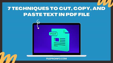 7 Techniques To Cut Copy And Paste Text In Pdf File Fileproinfo Blogs