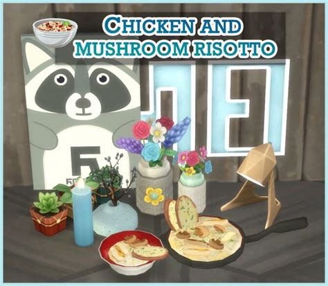 Chicken And Mushroom Risotto At Icemunmun Sims 4 Updates