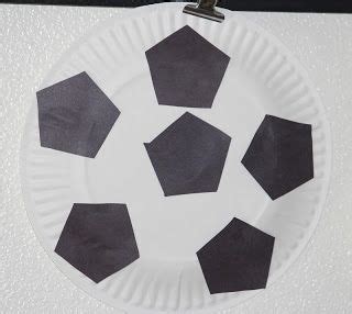 paper plate soccer ball sports toddler preschool sport art projects sport craft