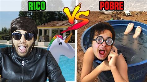 Rico Vs Pobre Na Piscina Os Pandas Youtube