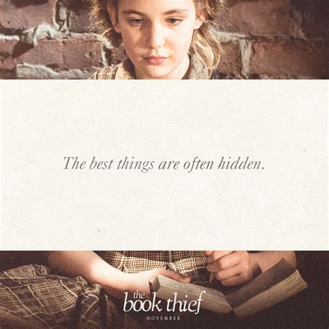 The Book Thief The Best Things Are Often Hidden I Love Books Good