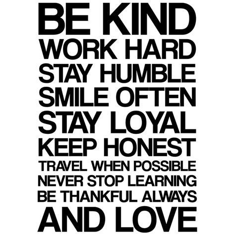 Buy My Vinyl Story Be Kind Work Hard Stay Humble Wall Decal