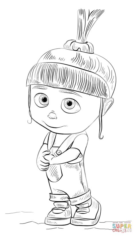 Select from 35919 printable coloring pages of cartoons, animals, nature, bible and many more. Agnes from Despicable Me coloring page | Free Printable ...