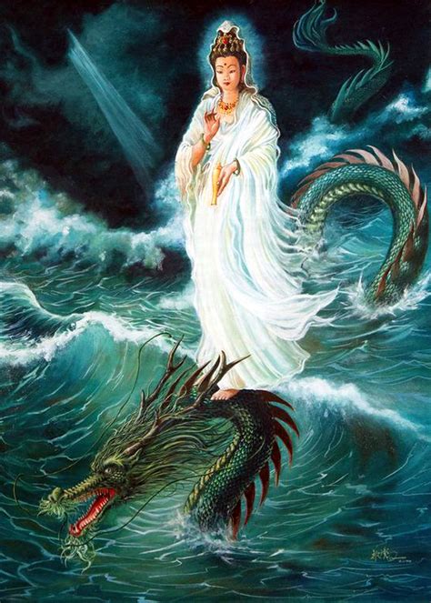 POSTER CETAK DEWI KUAN IM UKURAN 100X150CM, POSTER JUMBO DEWI KUAN IM