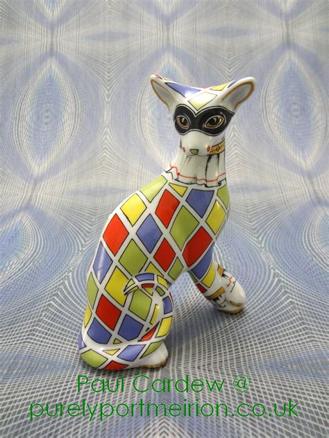 Paul Cardew Design Cool Catz Kittenz Sitting With Paws Harlequin Pcd13