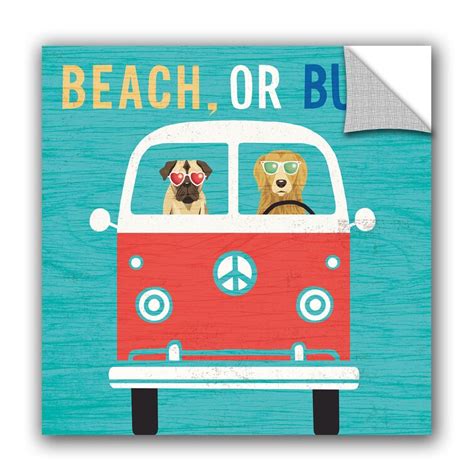 Dovecove Beach Bums Bus Removable Wall Decal Wayfair