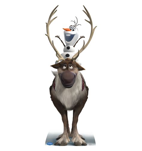Life Size Sven And Olaf Disneys Frozen Cardboard Standup Cardboard