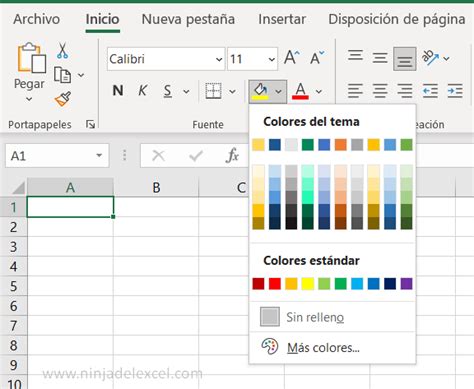 Paleta De Colores En Excel Paso A Paso Ninja Del Excel
