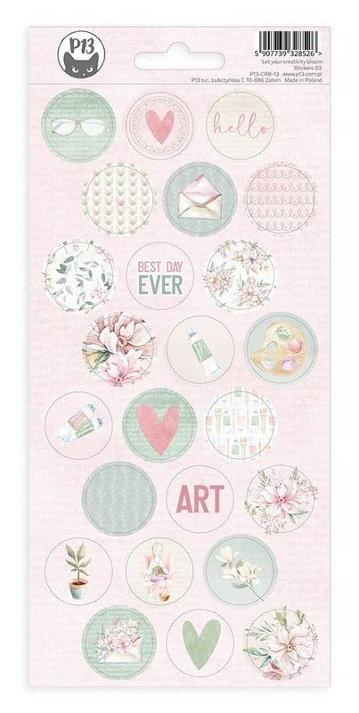 03 Cardstock Stickers Let Your Creativity Bloom P13 Michaels