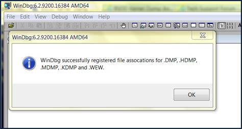 Register Windbg For Dump Files File Associations