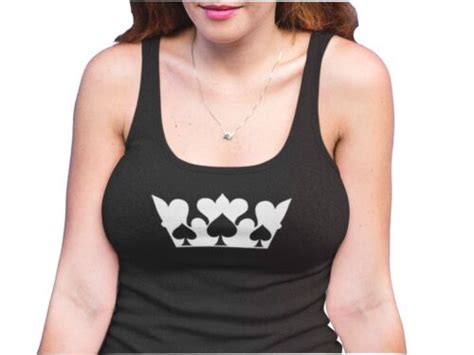 Queen Of Spades Hotwife Shirt Tank Top Qos Bbc Hidden Spade Crown Tank Top Ebay