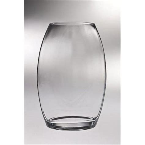 Majestic Ts T 790 12 Classic Clear 11 5 In High Quality Glass Thick Oval Vase