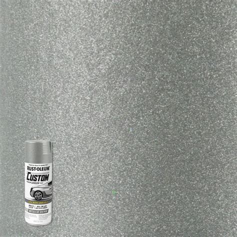 Rust Oleum Automotive 11 Oz Metallic Silver Custom Lacquer Spray Paint