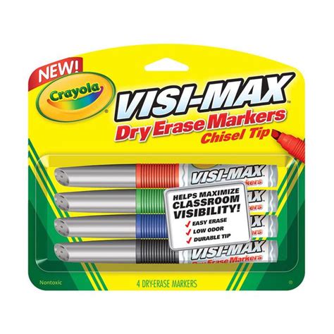 Visi Max Dry Erase Markers 4 Pieces Maison Handal