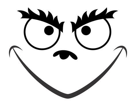 Free Grinch Face Printables Printable Templates