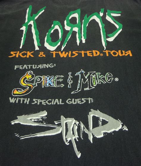 Suedeheadbundles Vintage 97 Korn Sick And Twisted Tour Sold