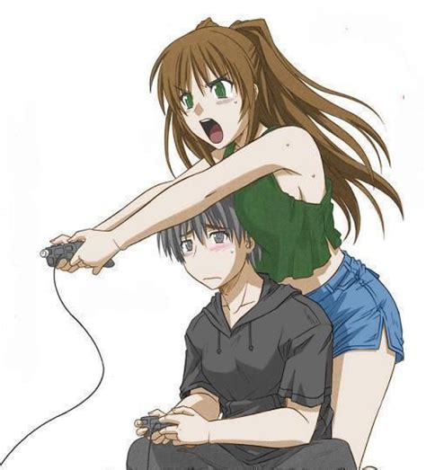 Anime Couple Playing Video Games D Anime Couples Playing Video Games Gamer Couple Cute