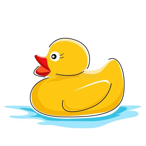 Duck In Water Stock Vector Illustration Of Duckling 32203153