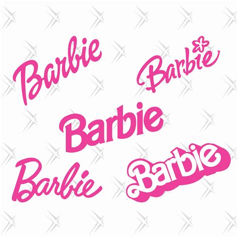 Barbie Barbie Logo Svg Dxf Png Included For Cutting Etsy