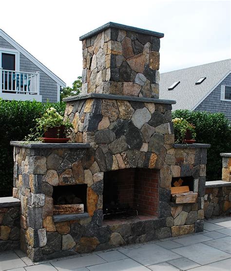 Outdoor Fireplaces Stone Fireplace Kits Cape Cod Ma New England