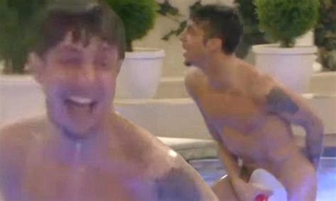 Luisa Gets Excited After Dappy Runs Through Celebrity Big Brother House Naked Daily Mail Online