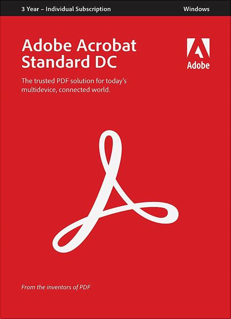 Adobe Acrobat Standard Dc Year Subscription Windows Okinus Online Shop