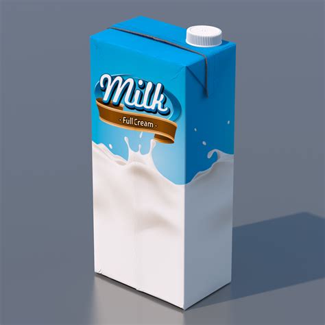 3d Milk Package