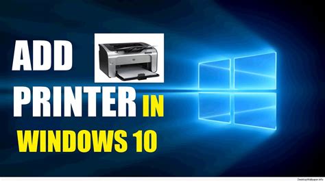 How To Add Printer In Windows 1087 Set Printer Youtube