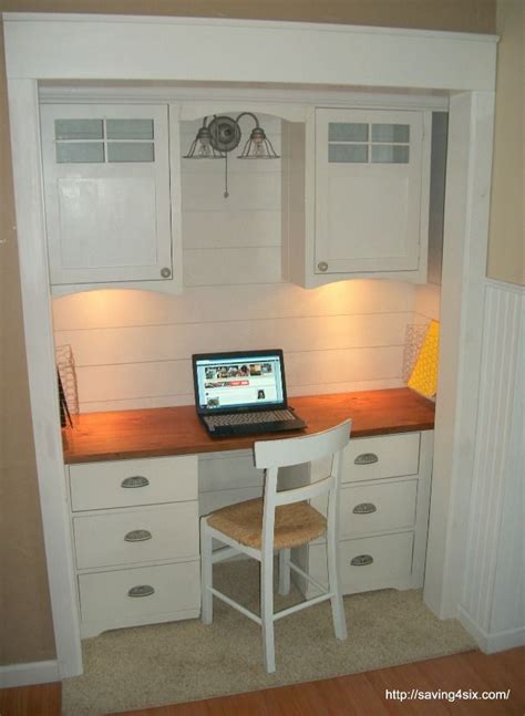 Get Organized In A Small Space With A Cloffice Office Closet Home