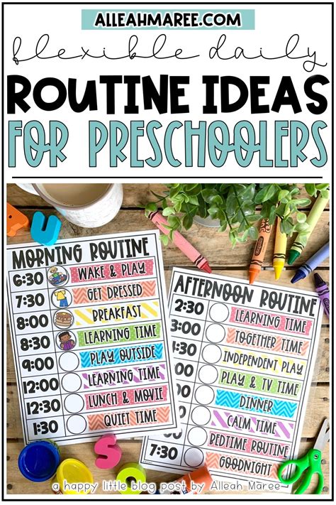Flexible Daily Routine Ideas For Active Preschoolers — Alleah Maree