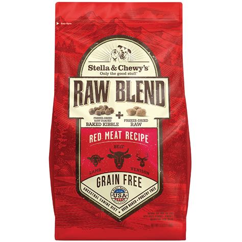 Description ingredients gtd analysis stella & chewy's raw blend red meat recipe dog food is thoughtfully formulated with beef, lamb meal, a. Stella & Chewy's Raw Blend Red Meat Recipe - Freeze-Dried ...