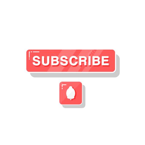 Youtube Subscribe Button Clipart Vector Subscribe Button With Bell