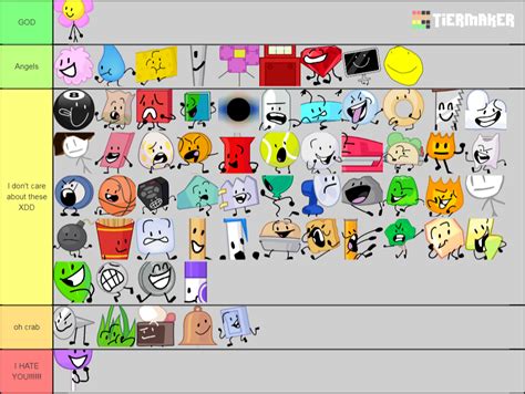 All Bfb Characters List