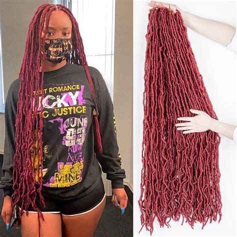 Buy 36 Inch New Faux Locs Crochet Hair Soft Locs Crochet Braids Hair 6