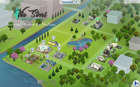 Via Sims Build Modern Newcrest The Sims 4 Sims 4 Casas Casas The