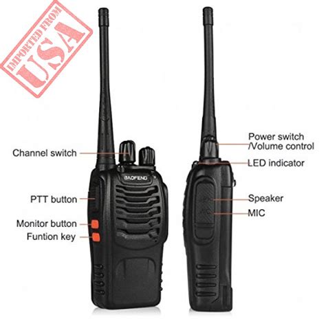 Baofeng Bf 888s Walkie Talkie 2pcs In One Box With Rechargeable Battery