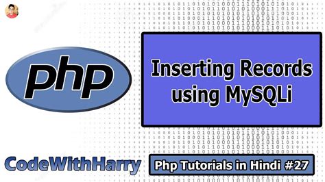 Insert Data Into Mysql Using Mysqli Using Php Php Tutorial Youtube
