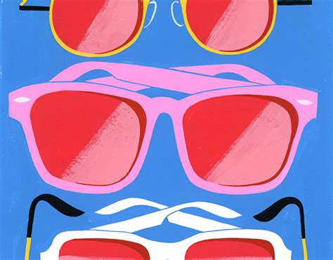 looking through rose colored glasses on behance
