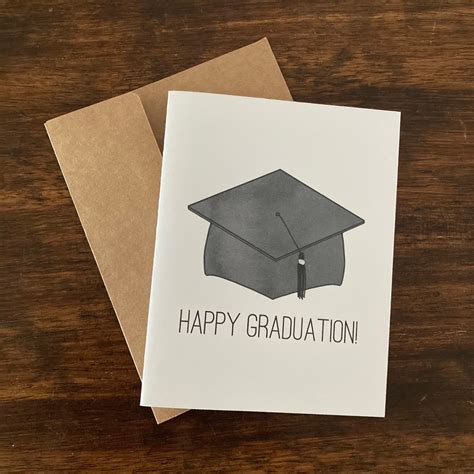 Happy Graduation Greeting Card Congratulations Congrats Etsy