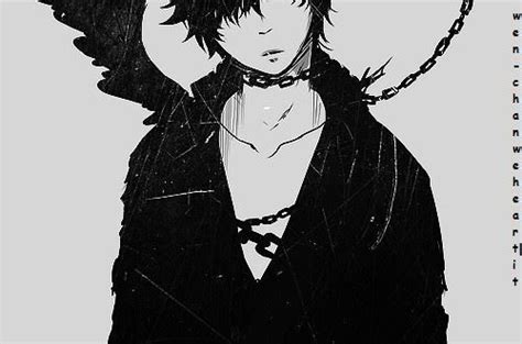 Bandw Cool Cool Anime Boy Cool Boy Demon Manga ♥ Dark Bloody Crazy