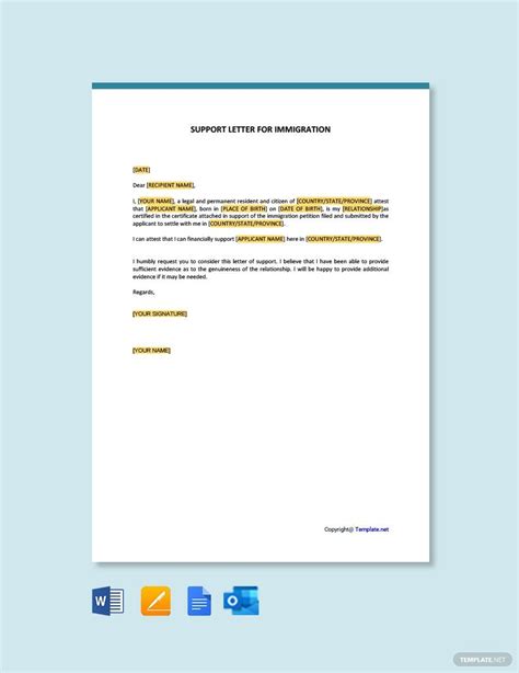 Affidavit Reference Letter For Immigration Invitation Template Ideas