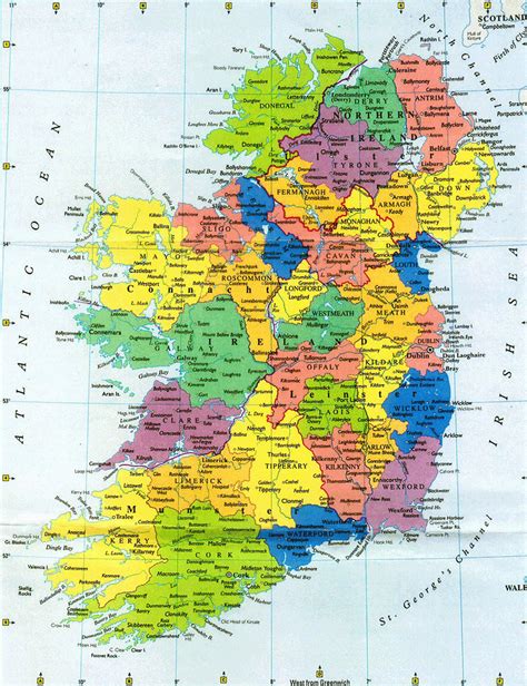 Road Map Of Southern Ireland