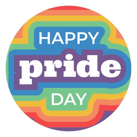 Happy Pride Day Badge Transparent Png And Svg Vector File