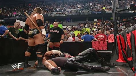 Stone Cold Triple H Destroy The Undertaker Kane 4 30 2001 YouTube