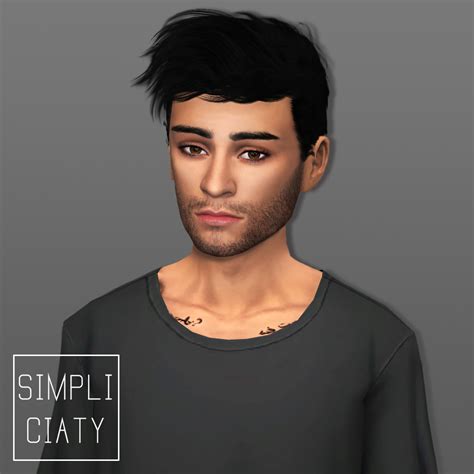 Sims 4 Ccs The Best One Direction Zayn Malik By Simpliciaty