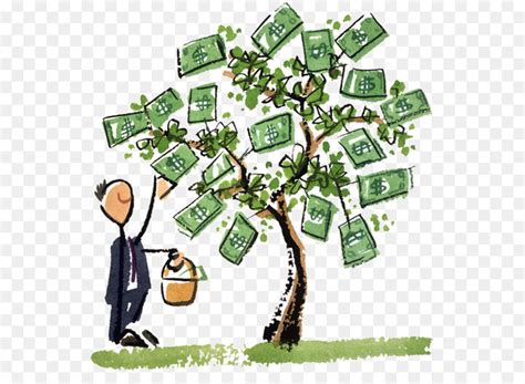 Uang Pohon Keuangan Gambar Png