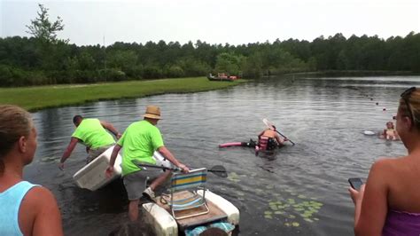 Redneck Raft Racing At Timberline Lake Camping Resort Youtube
