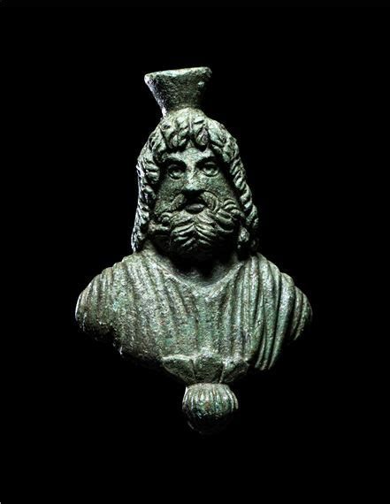 Roman School 2nd Century A Roman Bronze Bust Of Serapis Mutualart